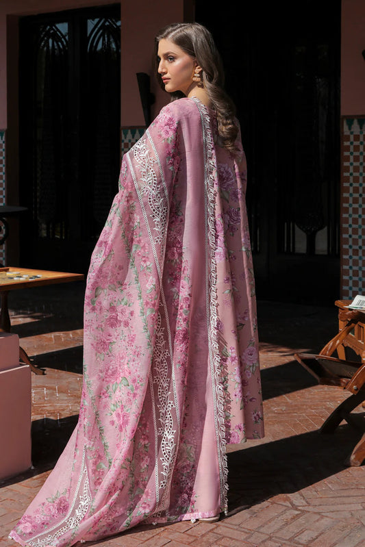 Baroque Digital Printed Swiss Lawn Collection 3pc pink SC 1037
