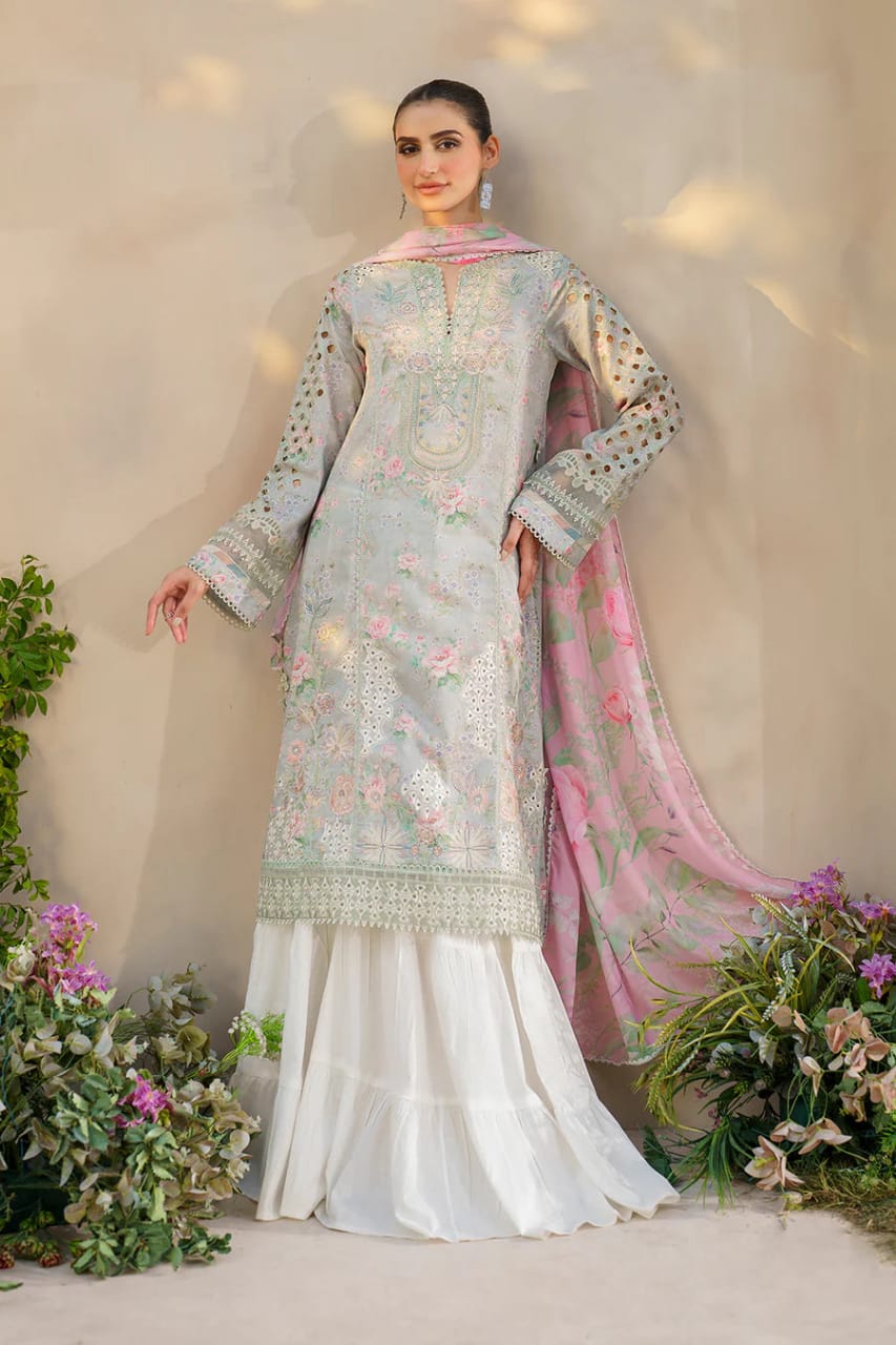 Iznik Festive Lawn Embroidery Dress 3pc Unstitched SC-1304