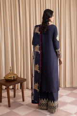 IZNIK BLUE CHIFFON DRESS