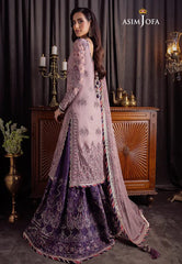 Asim Jofa Bekhudi Luxury Chiffon purple Formal Collection SC 1015