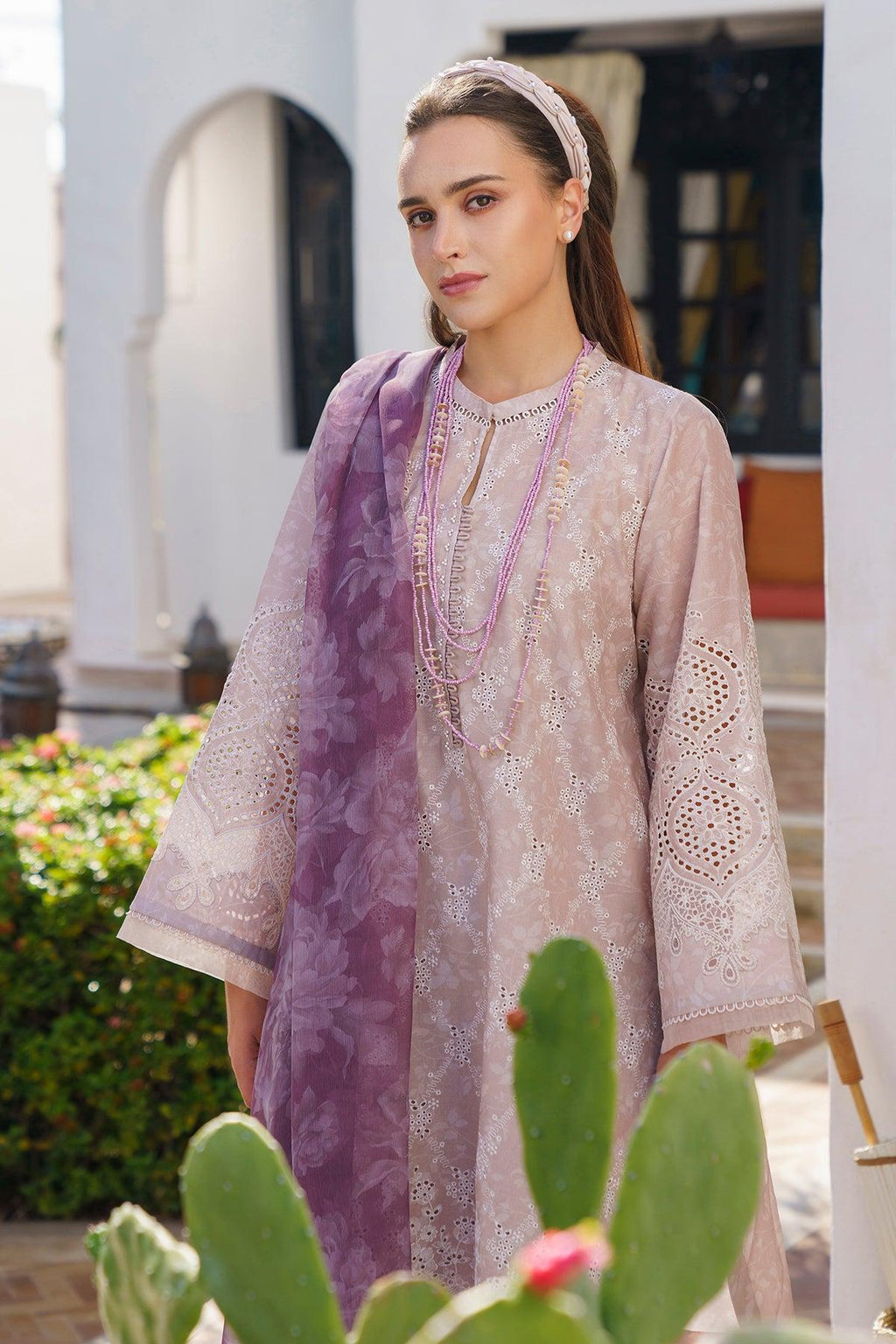 Baroque T Pink Embroidery Pure Lawn Chikankari Collection SC 1061