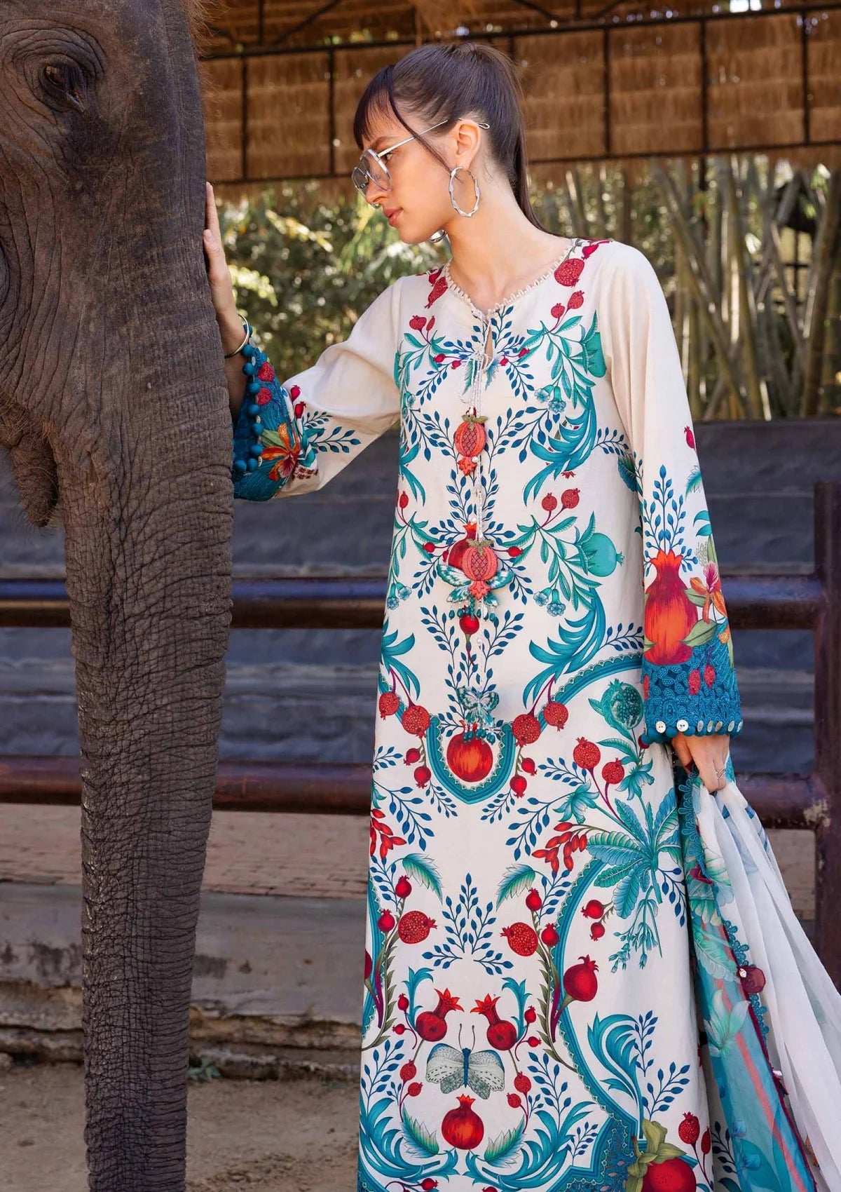 Maria B.Mprint 12-A Green Lawn Summer'26 Embroidered 3Piece Unstitched