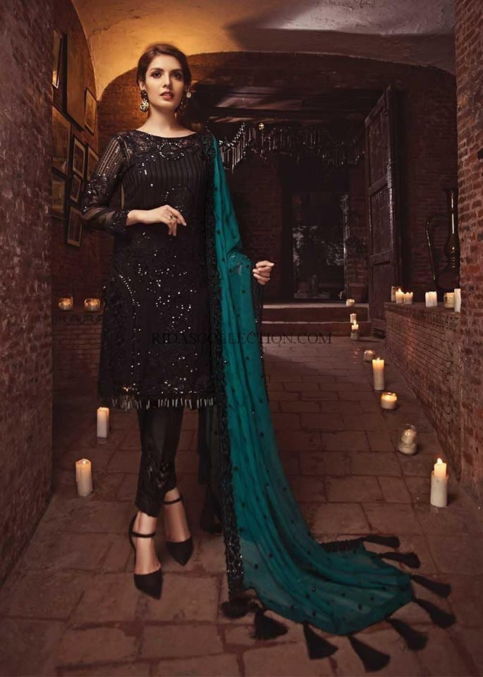 SERENE PREMIUM AURORA BOREALIS SEMI PURE CHIFFON SC 1230