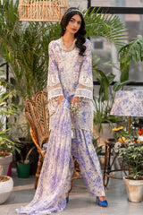 Maria B Peach Printed Lawn Embroidery 3pc Unstitched SC-1268