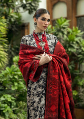 Zainab Chottani Red Brown Lawn Embroidery 3PC Unstitched  SC-1327
