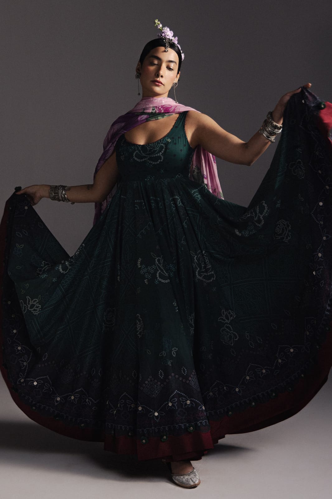 Zara Shahjahan Anarkali Embroidered Lawn 3Piece Unstitched