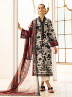 Z.C Tahara Duptta Chiffon Lawn Embroidery Dress Unstitched SC-1278