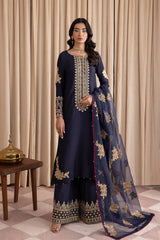 IZNIK BLUE CHIFFON DRESS