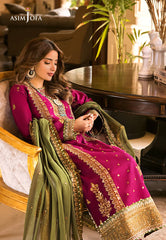 ASIM JOFA MAAHRU & NOORIE CHIFFON 4 PC SC 1022