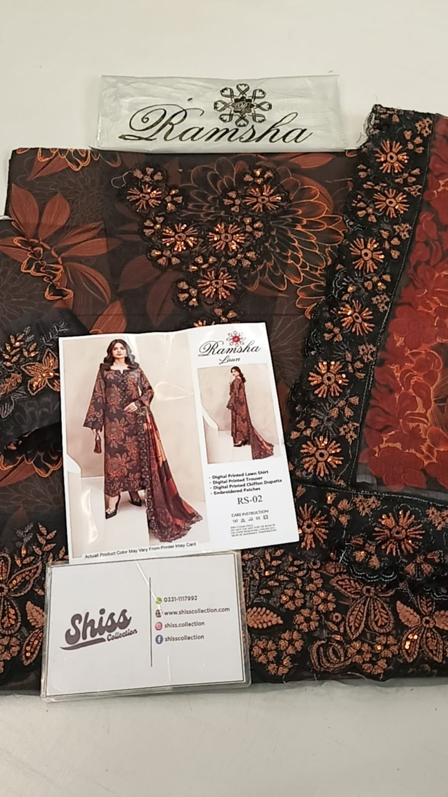 Ramsha RS.02 Lawn Emb Summer Collection 3pc Unstitched