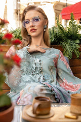 Maria B Green Color Lawn Embroidery New Arrival Summer Collection 3pc