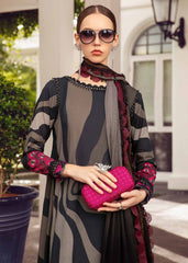 MARIA B MARBAL & GERY PURE LAWN EMBROIDERY DRESS 3PS SC 1170