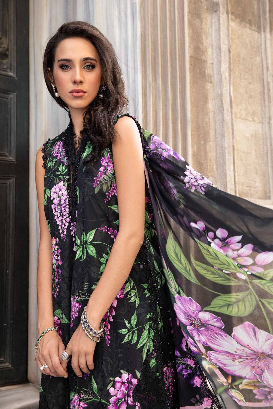 black and purple combination dress Sweetheart Ball Gown Purple Prom Dress with Black Appliques PG544 US2 / Custom Color