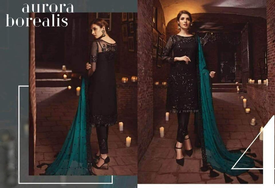 SERENE PREMIUM AURORA BOREALIS SEMI PURE CHIFFON SC 1230