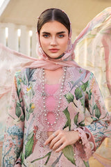 Maria B Light Pink Lawn Embroidery 3pc Unstitched SC-1286