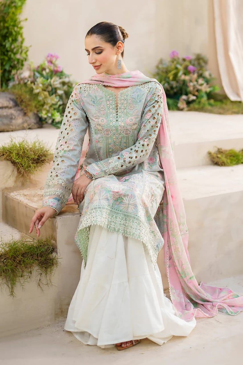 Iznik Festive Lawn Embroidery Dress 3pc Unstitched SC-1304