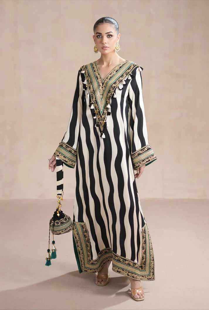 Amara & Sara Luxury Silk Embroidered 3piece Unstitched