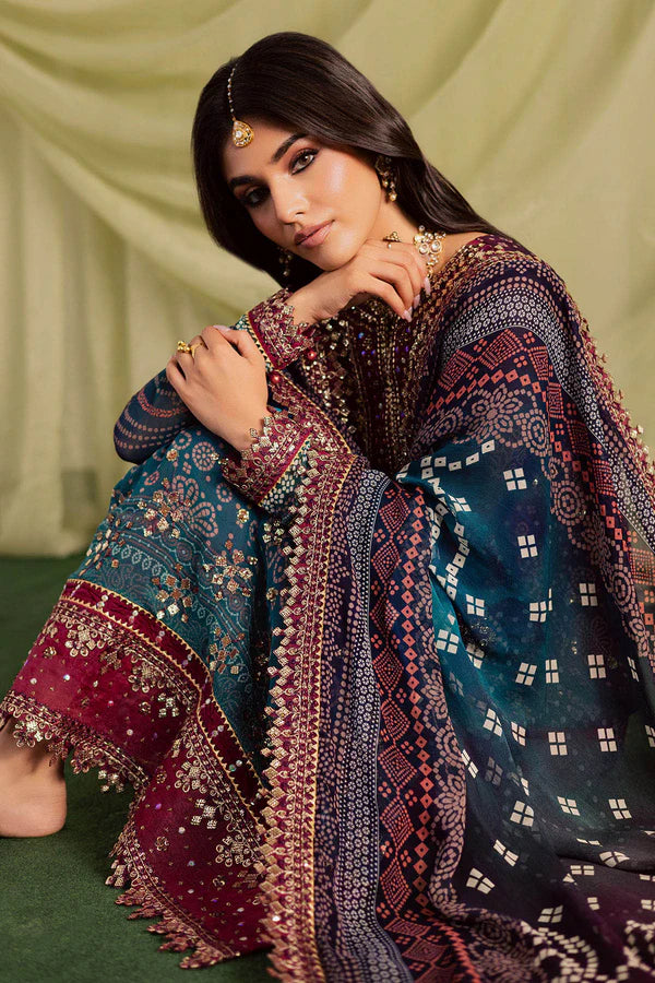 Nureh Multi Print Chundri Latest Lawn Embroidery 3piece Unstitched