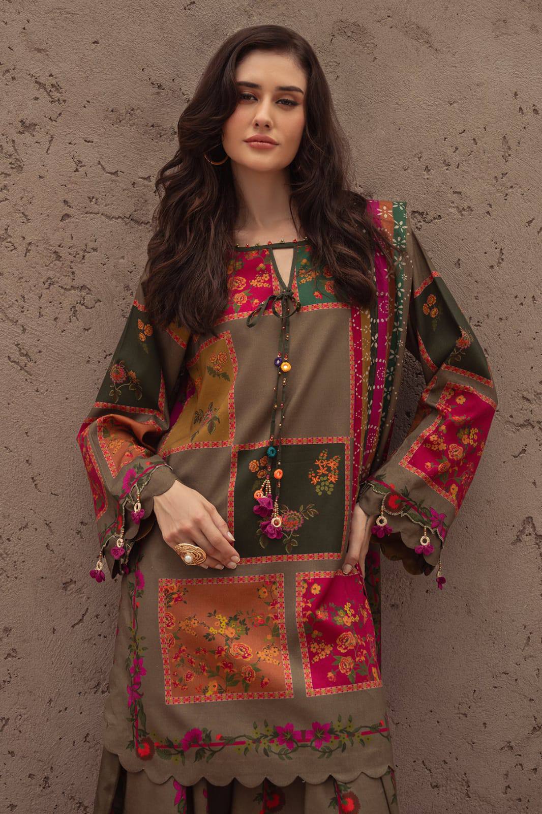Charizma Digital Printed Lawn Embroidery 3piece Unstitched