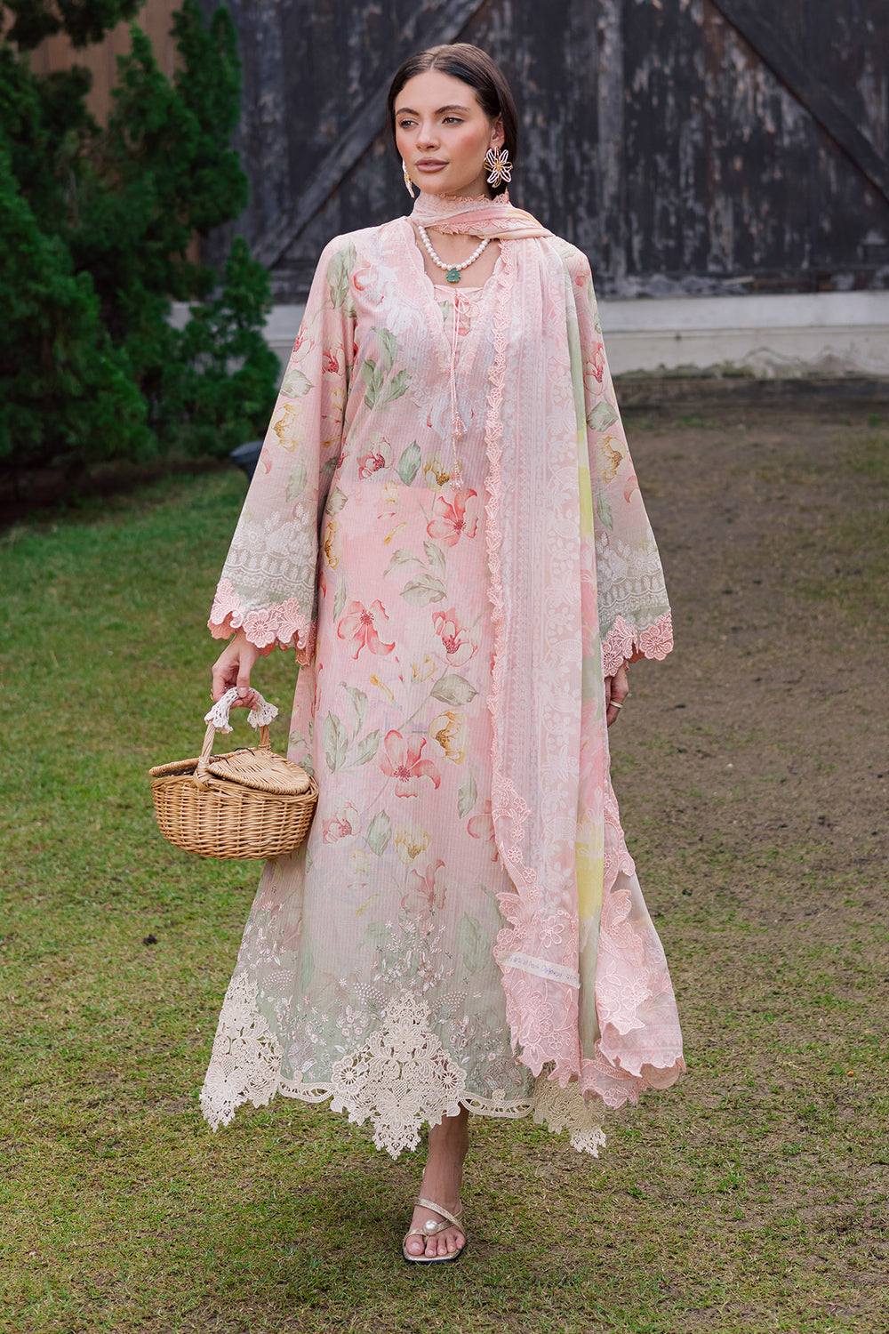 Nureh Gardenia Digital Print Embroidered Lawn 3Piece Unstitched