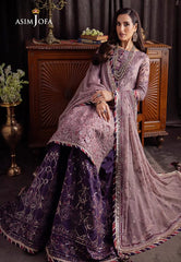 Asim Jofa Bekhudi Luxury Chiffon purple Formal Collection SC 1015