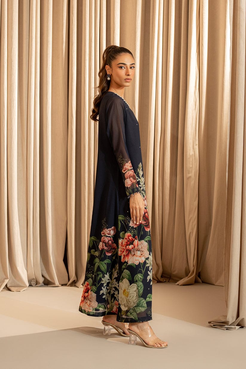 LULUSAR SILK BLACK HANDWORK DRESS SC 1108