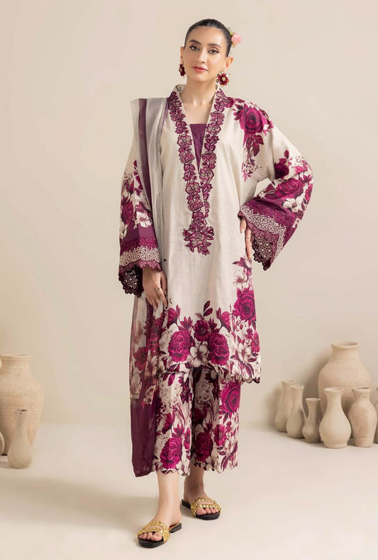Adan Libas Chiffon Duptta Summer Collection Lawn 3pc Unstitched Dress SC-1302