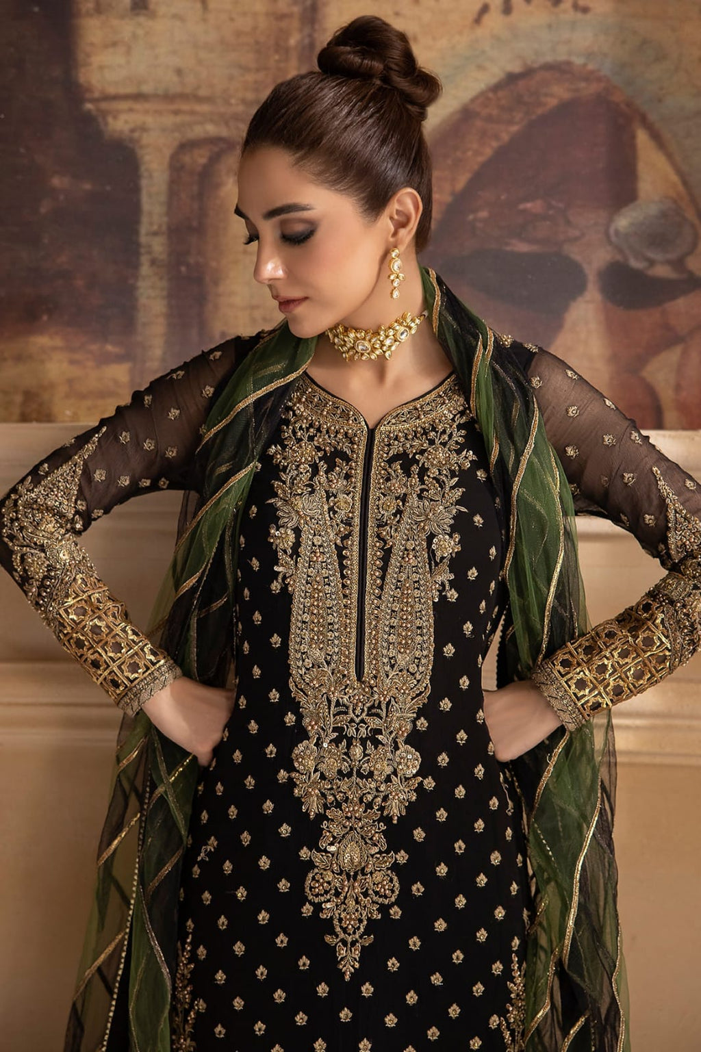 Charizma Formal Collection Chiffon Dress 3pc Dastaan D406 SC 1064