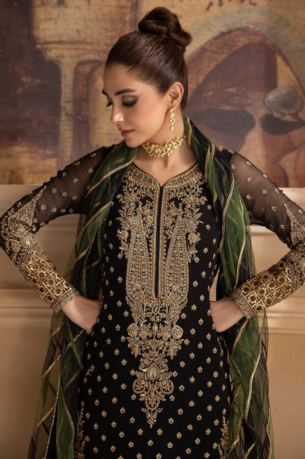 Charizma Formal Collection Chiffon Dress 3pc Dastaan D406 SC 1064
