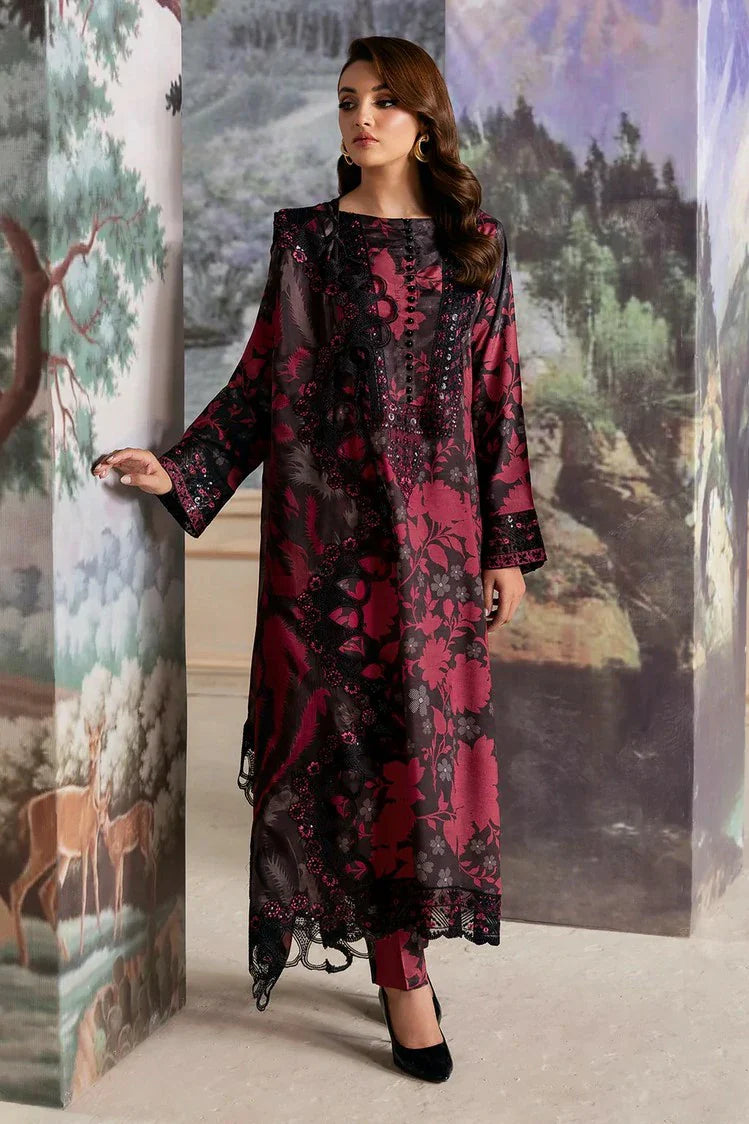 Ramsha Black Red Lawn Summer Collection 3pc Unstitched SC-1291