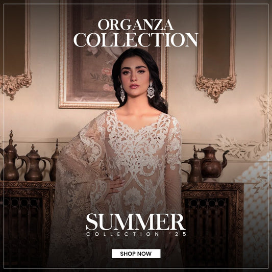 Buy organza dresses for women in Pakistan At Shiss Collection