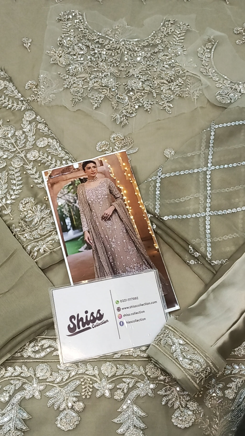 Nimra Khokhar Luxury Chiffon Embroidery Hand Work 3piece Unstitched