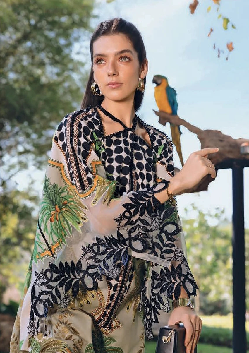 Maria B.Mprint 5-A Black Lawn Summer'26 Embroidered 3Piece Unstitched