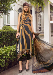 MARIA B Marbal & Gold Pure Lawn dress  - No: SC 1171 - Shiss collection