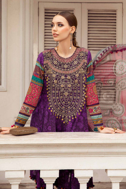 Maria B Embroidered swiss Cambric purple NS SC 1150