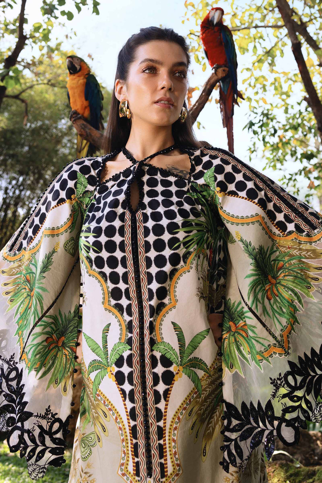 Maria B.Mprint 5-A Black Lawn Summer'26 Embroidered 3Piece Unstitched