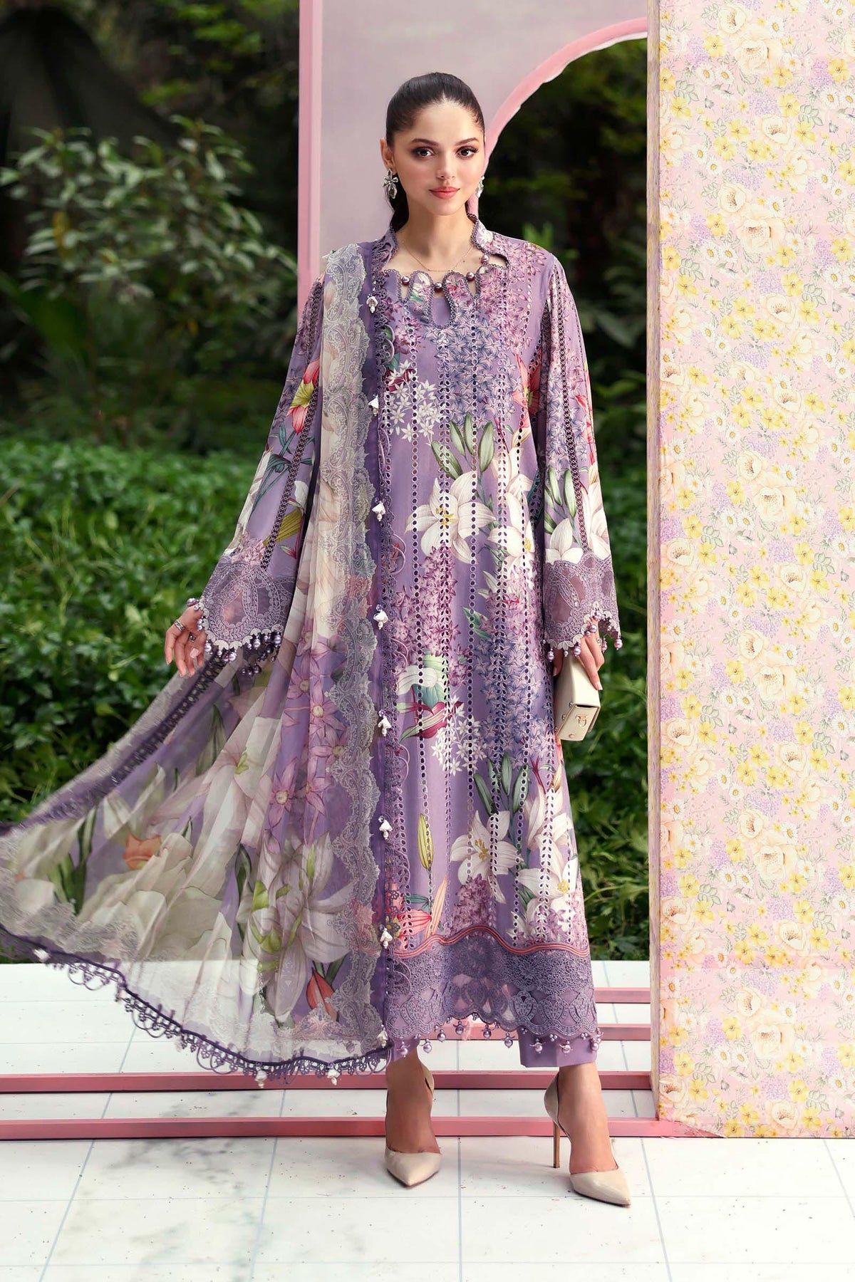 lulusar purple dress Lulusar | Lulusar X Noor Zafar Let the Flowy Charm of Purple Gradient Embrace You Shop Now - In stores and online #readytowear #lulusar