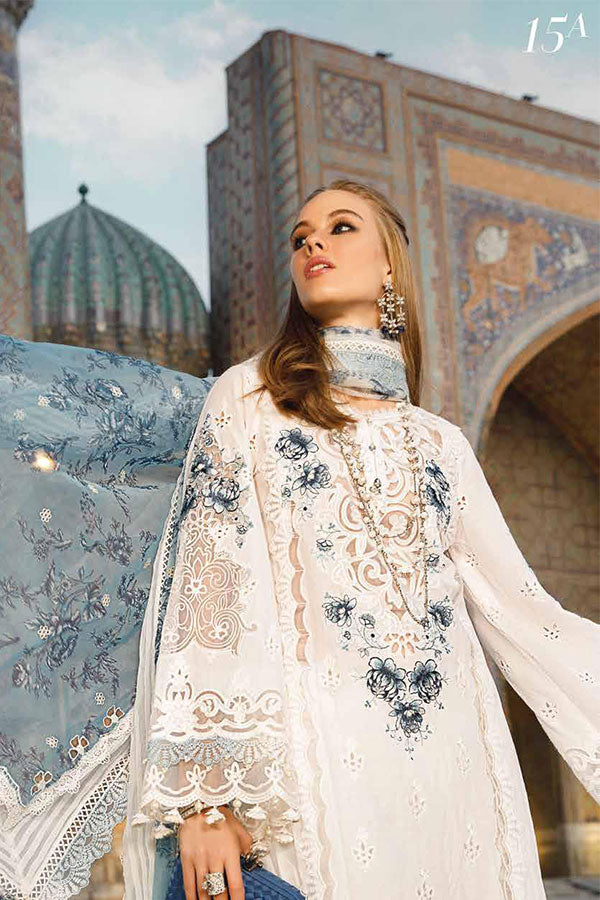 Maria.B white Lawn Chikankari Dress 3PC SC 1198