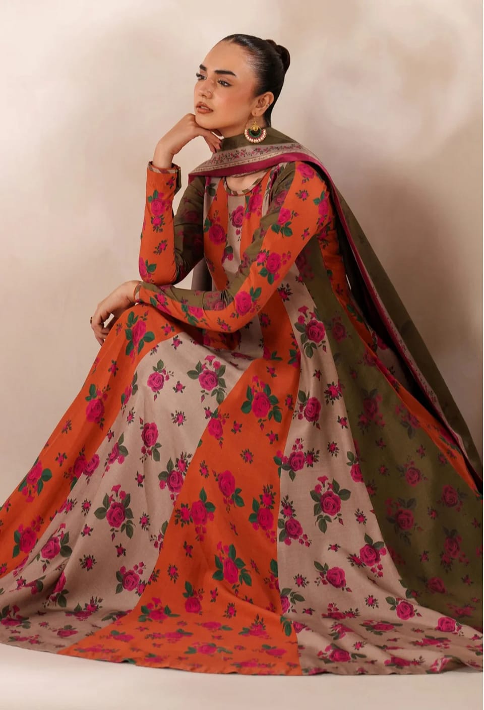 Baroque Swiss Lawn Digital Printed 2-Piece Dress Unstitched