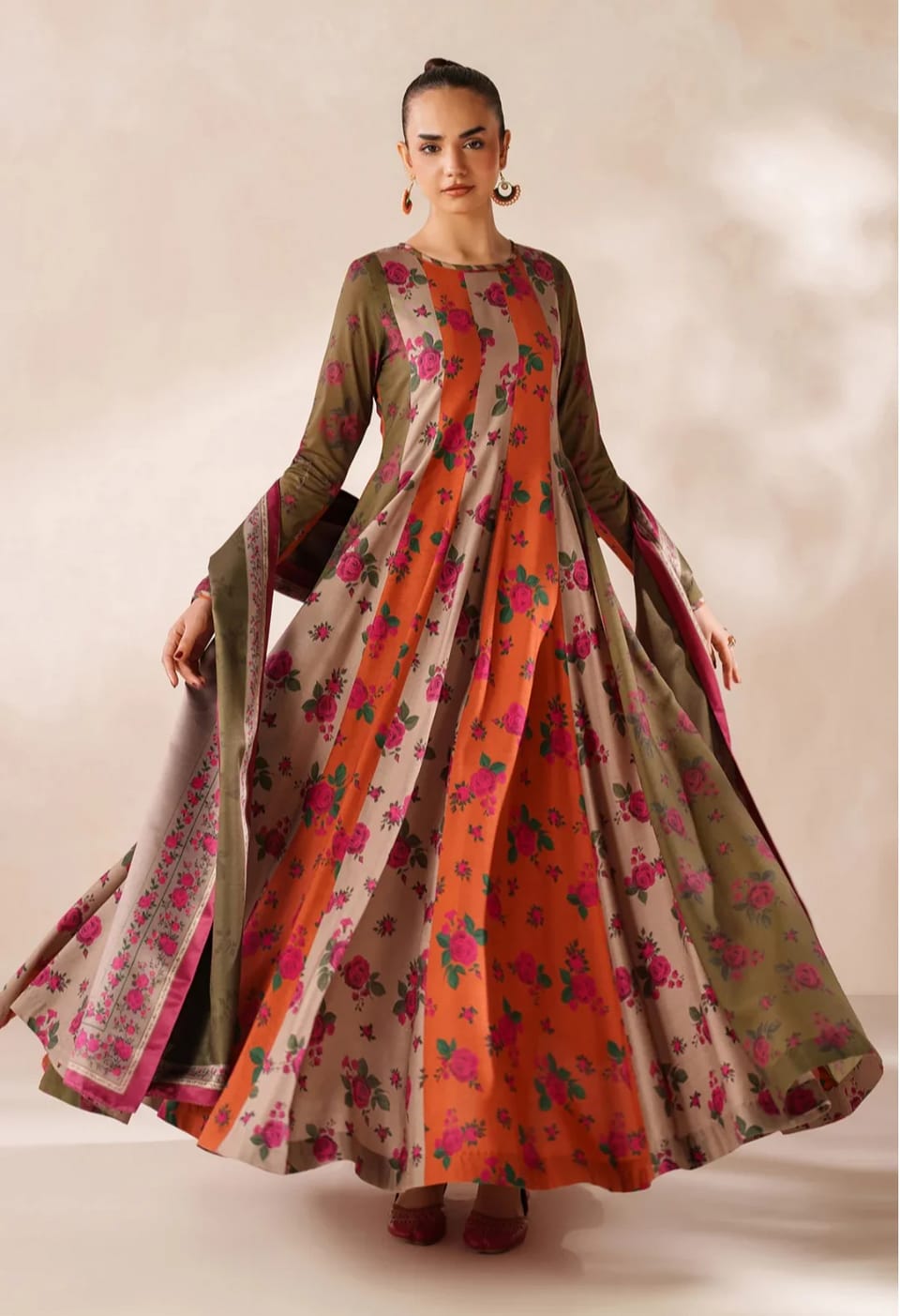 Baroque Swiss Lawn Digital Printed 2-Piece Dress Unstitched