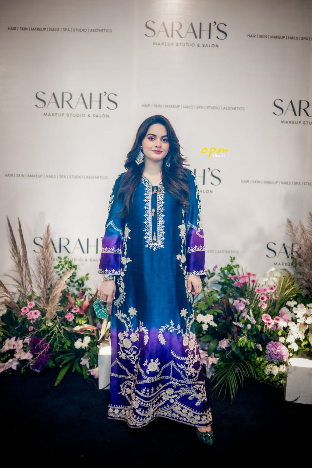 Minal Khan Lawn Printed Embroidered 3piece Unstitched