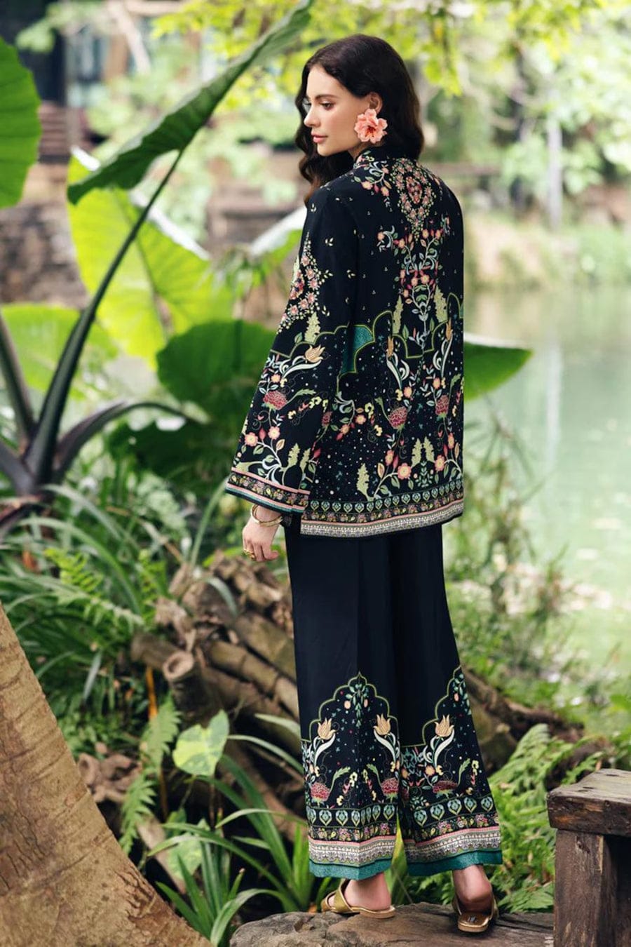 Qalamkar Swiss Lawn Digital Printed 2-Piece Dress Unstitched