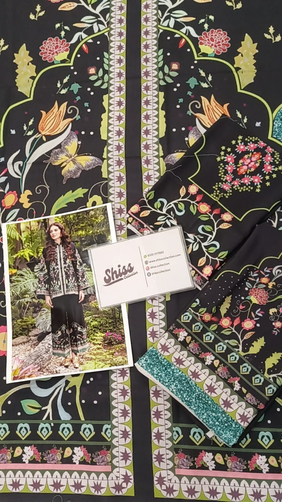 Qalamkar Swiss Lawn Digital Printed 2-Piece Dress Unstitched