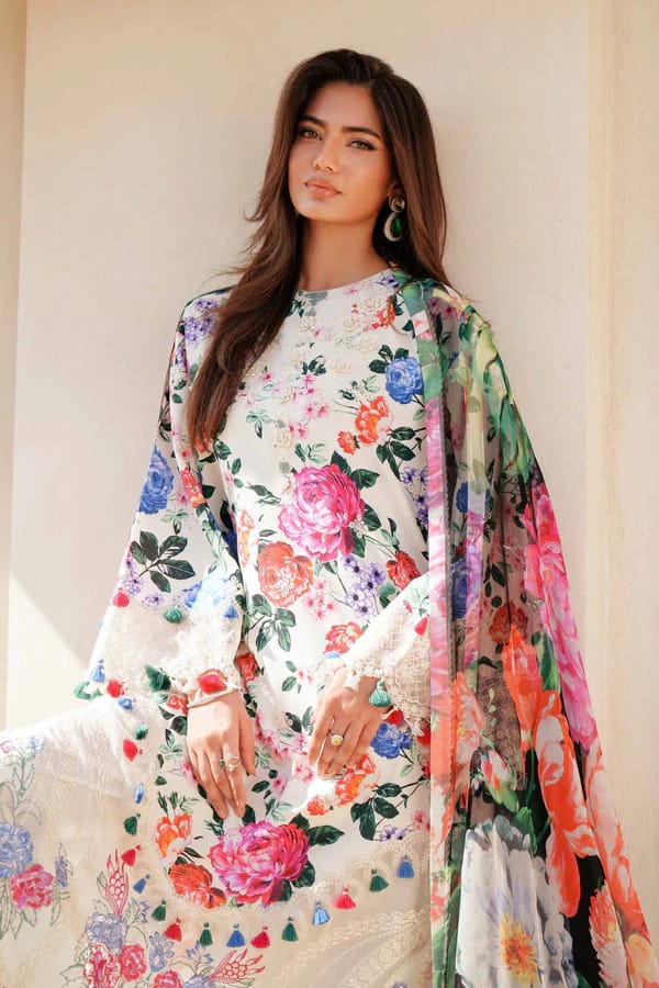 Nishat Digital Printed Lawn Embroidery 3 Piece Unstitched