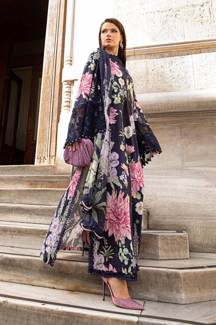 Maria B Blue New Arrival Cambric Collection 3pc SC 1132