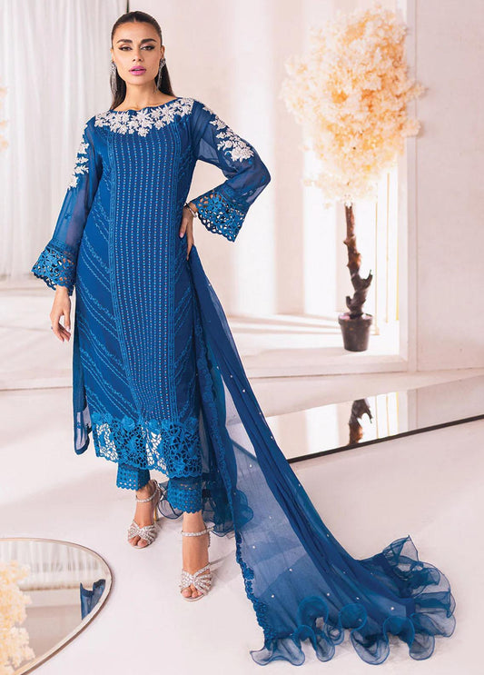 Azure Embroidered Suits Unstitched 4 Piece AZU23LE Mystic Jewel - Luxury Collection