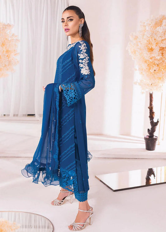Azure Embroidered Suits Unstitched 4 Piece AZU23LE Mystic Jewel - Luxury Collection