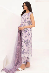 Baroque New Arrival Purple Embroidery Dress Pure Lawn 3pc SC 1051