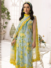 ITTEHAD YELLOW PURE LAWN EMBROIDERY DRESS