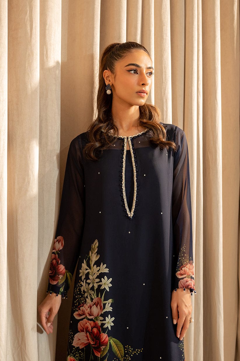 LULUSAR SILK BLACK HANDWORK DRESS SC 1108